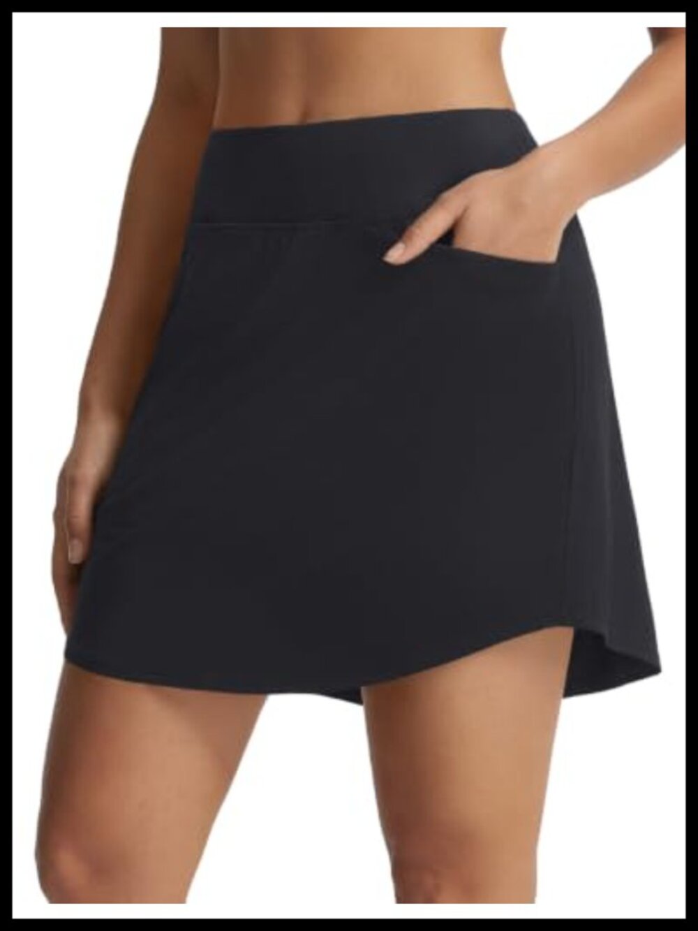 Women's 17" High Waisted Golf Skort with 3 Pockets UPF50